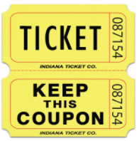 Roll Tickets: Double Roll, Yellow - 2,000 Individually Numbered Tickets main image